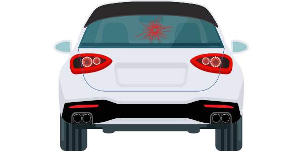 Face arrière du véhicule